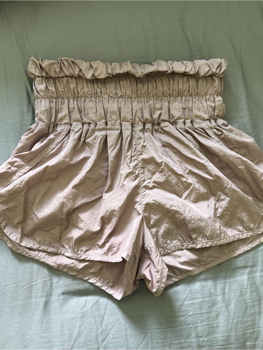 FP Movement Free People The Way Home Shorts Mauve Taupe Size Small EUC